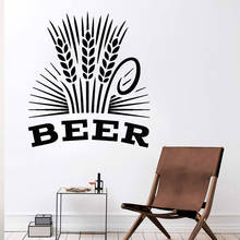 Alcohol Drinking Pub Wall Stickers Bar Brewery Beer Foam Mill Vinyl Wall Decals Reaturant Interior Modern Home Decoration Z186 2024 - buy cheap
