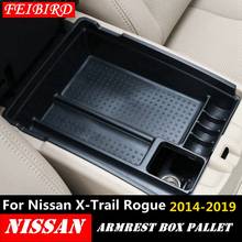 Para Nissan X-Trail X rastro T32 Rogue 2014 - 2019 negro consola Central multifunción caja de almacenamiento del teléfono accesorio bandeja 2024 - compra barato