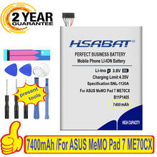 Top Brand 100% New 7400mAh B11P1405 Battery for ASUS MeMO Pad 7 ME70CX K01A Batteries + free gfit 2024 - buy cheap