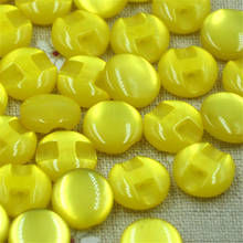 50 pcs 12 mm Yellow Cat's Eye button craft/sewing/baby lot mix PT82 2024 - buy cheap