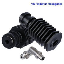 High Quality V6 Heatsink Compound Extruder Radiator Hexagonal 1.75MM 4.1MM E3D V6 Heat Break 3D Printer Filament Feeding Titan 2024 - buy cheap
