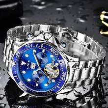 LIGE Luxury Mens Watches Automatic Watch Male Waterproof Wrist Watch Stainless Steel Mechanical Relogio Automatico Masculino+Box 2024 - buy cheap