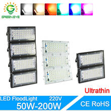 Reflector LED para exteriores, lámpara de calle impermeable IP65, 50W, 100W, 200W, CA 220V, 240V 2024 - compra barato