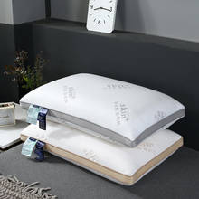 Travesseiro de malha respirável de algodão, travesseiro de cama macia para dormir casas e hotéis 2024 - compre barato