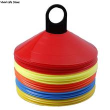10pcs/set Soccer Training Sign Dish Pressure Resistant Cones Marker Discs Marker Bucket PVC Sports Accessories 2024 - buy cheap
