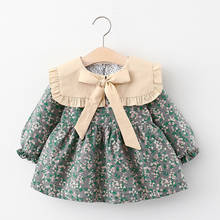 KEAIYOUHUO-ropa de invierno para bebé, nuevo vestido para niño pequeño, vestidos de princesa florales coreanos, vestido de Navidad para niña de 4 años 2024 - compra barato