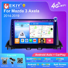 Ekiy-rádio automotivo, android 9.0, tela de 9 polegadas, 2.5d, multimídia, reprodutor de vídeo, navegação gps, bluetooth, wi-fi, estéreo, hu 2024 - compre barato