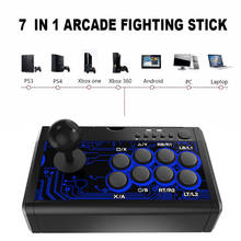 USB Wired Arcade Fighting Stick Joystick Gamepad Metal Base For PS4/ SWITCH/P3/PC/Android Series / XBoxOne(S)/360 Controller 2024 - buy cheap
