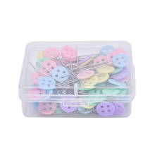 1-100Pcs Patchwork Needle Craft Flower Button Head Pins Embroidery Pins For DIY Quilting Tool Sewing Accessories Hot Sale 2024 - buy cheap