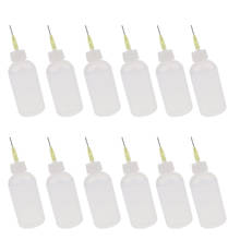 12 x 50ml Glue Oil Applicator Bottle Clear Precision Tip Quilling Bottles 2024 - buy cheap
