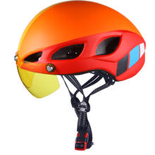 Women Aero Goggles Bicycle Helmet Men Cycling Helmets MTB Road Bike Helmets with Windproof Glasses Free Shipping 2024 - buy cheap