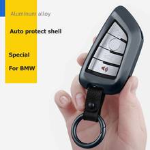 Aluminum Alloy Auto Key Cover Case Holder Shell key protective cover Keychain Smart Key For BMW 1 2 5 7 series X3 X4 X5 F15 X6 2024 - buy cheap