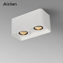 Aisilan Surface mounted Square downlight double head daring lamp Nordic spot light ceiling Surface light corridor aisle porch 2024 - buy cheap