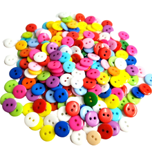HL 11mm 150pcs new mix color 2 holes round plastic buttons kid's apparel sewing accessories DIY scrapbooking 2024 - buy cheap