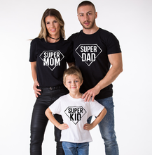 Camisetas familiares a juego, Super mamá, Super Niño, mamá, papá, trajes para niños 2024 - compra barato