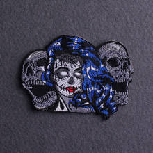 Zombie Bride Patches Punk Iron On Patch On Clothes Lion Skeleton  Embroidered Patches For Clothing Skull Applique Jacket Sticke 2024 - buy cheap