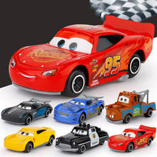 Promotions!!! Famous Cartoon Movie Cars Lightning McQueen Mater Sheriff Jakson Storm Model Metal Diecast Car Toys For Children 2024 - buy cheap