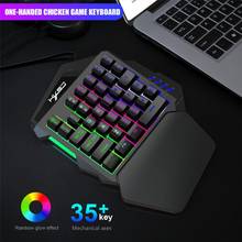 Teclado profissional com fio, manual único, para jogos com android, apple, windows, teclado usb, 35 teclas 2024 - compre barato