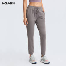 NCLAGEN Sport Trousers Women Leisure GYM Fitness Pants with Two Side Pocket Cropped Trousers High Quality Breathable Elastic 2024 - buy cheap