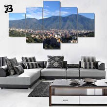 Landscape Art 5 Pieces Canvas Painting Mountain Blue Sky Wall Art Poster Print Modern Home Decoration Living Room Wall Pictures 2024 - buy cheap