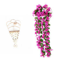 Violeta artificial flor cesta decoração de festa simulação dia dos namorados casamento parede pendurado cesta orquídea flor cesta 2024 - compre barato