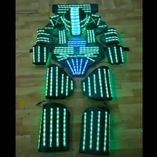 Ropa LED/disfraz LED/trajes de luz/trajes de Robot LED/Kryoman robot/ david robo 2024 - compra barato