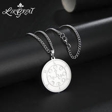 LIKGREAT Stainless Steel Necklace Lilith Seal Nigth and Moon Goddess solomon magic pendant kabbalah talisman Vintage Jewelry 2024 - buy cheap