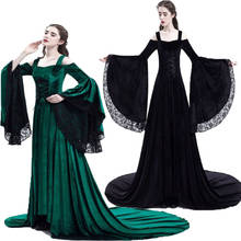 Cosplay Halloween Dress Off shoulder Medieval Palace Princess Dress Adults Women Gothic Queen Plus 5xl Party Halloween Costumes 2024 - buy cheap