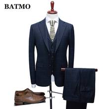 BATMO-traje de lana a cuadros para hombre, vestido de boda, talla grande, M-XXXL, 2020, 866 2024 - compra barato