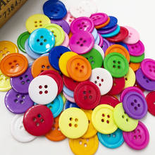 50/100pc 20mm Sewing Button DIY Crafts Plastic Button White Color PT180 2024 - buy cheap