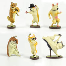 Japan capsule toys cute animal life pet funny Yoga dog shiba inu corgi Husky french bulldog Bull Terrier stretching figures 2024 - buy cheap