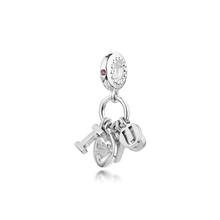 Fits Original Pandora Bracelet 925 Sterling Silver I Love You Dangle Charm Beads for Jewelry Making Kralen Berloques 2024 - buy cheap