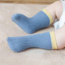 Мягкие хлопковые детские носки на весну и осень, детские носки для девочек, хлопковые носки для новорожденных мальчиков и малышей, аксессуары для детской одежды 2024 - купить недорого