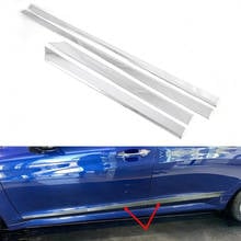 Chrome ABS Car-styling For KIA K5 2020 Car Body Side Door Decoration Strips Trim Moldings Cover 4pcs/set 2024 - buy cheap