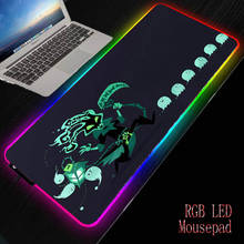 XGZ Gaming RGB Large Mouse Pad Gamer Big  Mat Computer pad Led Backlight XXL Mause  Keyboard Desk  for LOL CSGO 2024 - buy cheap