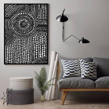 Abstract Black White Dot Sequence Wall Art Canvas Painting And Prints Nodic Poster For LivingRoom Bedroom Home Decor 2024 - buy cheap