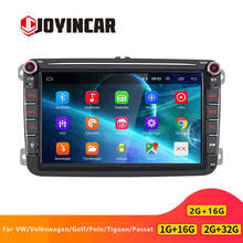 Joyincar-rádio automotivo, android 9.1, 2 din, multimídia, navegação gps, para vw, volkswagen, golf, polo, tiguan, passat, b7 2024 - compre barato