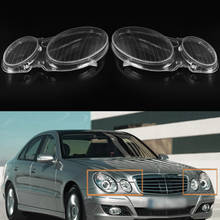 Car  Headlight Cover shell Headlamp Lenses Left / Right Side Polycarbonate for MERCEDES for BENZ E CLASS W211 E320 E350 2006-08 2024 - купить недорого