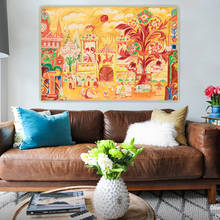Citon Natalia Goncharova《Le Coq d'Or》Canvas Oil Painting Artwork Poster Decorative Picture Decor Home Living Room Decoration 2024 - buy cheap