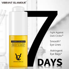 VIBRANT GLAMOUR Vitamin C Eye Serum Whitening Brighten Anti-Aging Remove Dark Circles Fades Fine Lines Anti-Wrinkle Skin Care 2024 - buy cheap