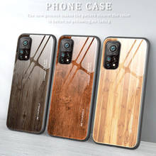 Wood pattern Case for Xiaomi mi 10T Pro case Mi 10T Lite Tempered Glossy Glass Cover For Xiaomi Redmi K30S Fundas Mi 10T 2024 - buy cheap