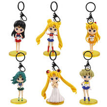 11.5-12.5cm 6pcs/set Anime PVC Keychain Pendants Action Figure Model Toys 2024 - buy cheap