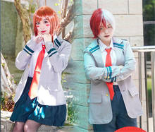 Disfraz de My Hero Academia para adultos, conjunto de uniforme escolar de Anime, para Halloween, OCHACO URARAKA, C550 2024 - compra barato