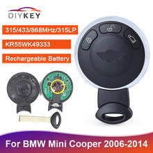 DIYKEY-llave remota inteligente KR55WK49333 para BMW, Mini Cooper, CLUBMAN, 3 botones, Chip ID46, 315MHz/433MHz/868MHz/315LP, IYZKEYR5602 2024 - compra barato