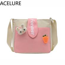 ACELURE Cute Canvas Casual Totes Girls Fashion High Quality Shoulder Crossbody Bags for Women Zipper School Bag Shipping Handbag 2024 - buy cheap