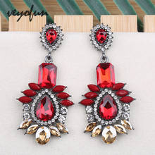 Veyofun Ethnic Acrylic Crystal Drop Earrings Vintage Geometric Dangle Earrings For Women Fashion Jewelry New 2024 - buy cheap