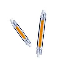 Lâmpada led de vidro cob, 78mm 5w, 118mm 10w, r7s, tensão, 220v, substituição de lâmpadas de halogênio