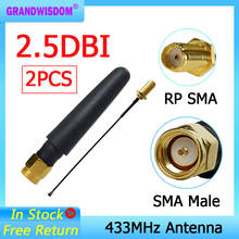 2pcs lot 433MHz Antenna 2.5dbi SMA Male Connector 433 mhz antena waterproof directional antenne + 21cm RP-SMA/u.FL Pigtail Cable 2024 - buy cheap