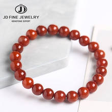 JD Natural China Red Agate Stone Bracelet Beads 8mm Red South Red Agate Bracelets For Women Lucky Brave Bracelets & Bangles 2024 - buy cheap