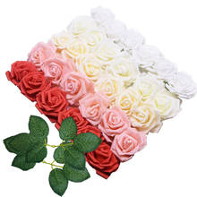 10/20/30Pcs 8CM PE Foam Rose Flowers Head for Home Wedding Decoration Artificial Flowers DIY Bride Bouquet Scrapbooking 2024 - купить недорого